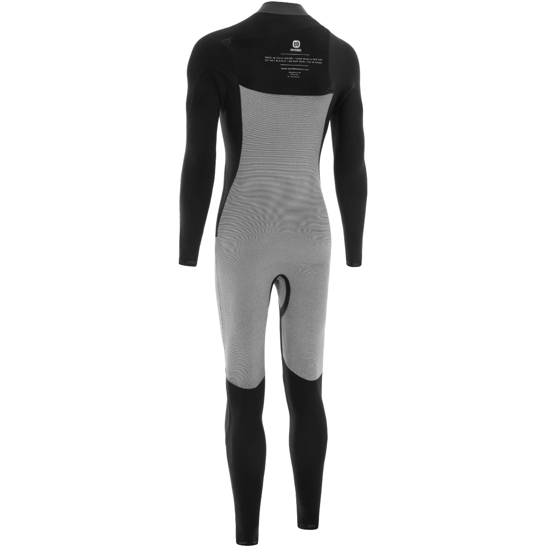 2025 Nyord Mens Solu Yulex 3/2mm Chest Zip Wetsuit SOLM32001 - Black